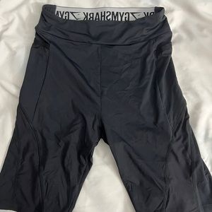 Gymshark leggings shorts biker leggings black leggings